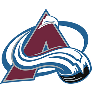 Burgundy and blue logo for Colorado Avalanche hockey
