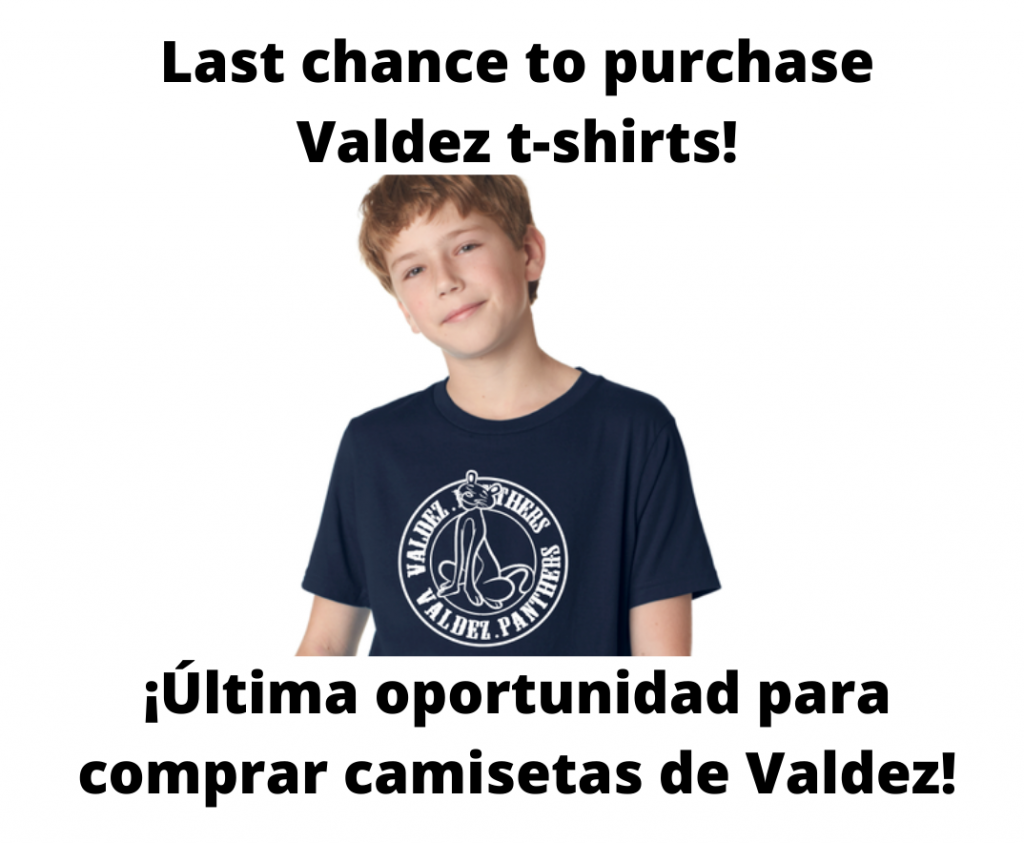 Photo of a boy wearing navy colored Valdez t-shirt