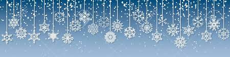 Snowflakes against blue background